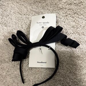 Kate Spade Black Ribbon Headband